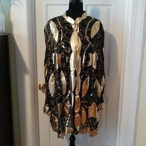 French Collizioni - Gold & Black Lace Jacket